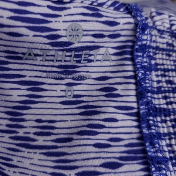 Athleta Blue Boho Halter Top Athleisure Dress Size 0 - Picture 6 of 12
